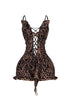 Ansley Leopard Velvet Burnout Ruffle Romper